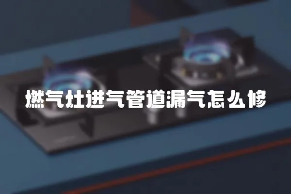 燃氣灶進氣管道漏氣怎么修