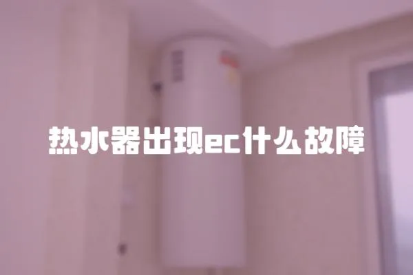 熱水器出現ec什么故障