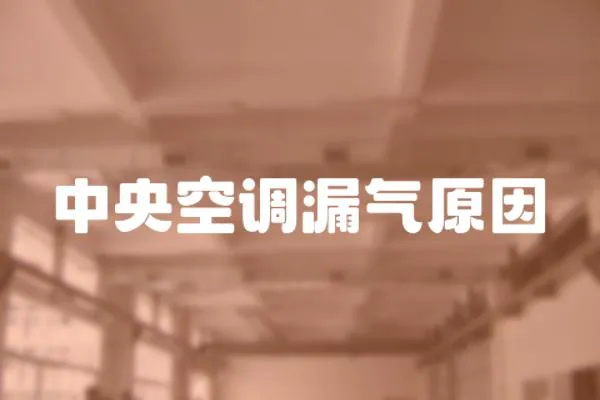 中央空調(diào)漏氣原因