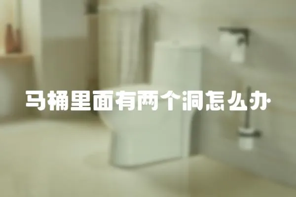 馬桶里面有兩個洞怎么辦