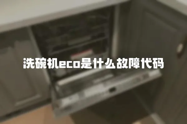 洗碗機eco是什么故障代碼
