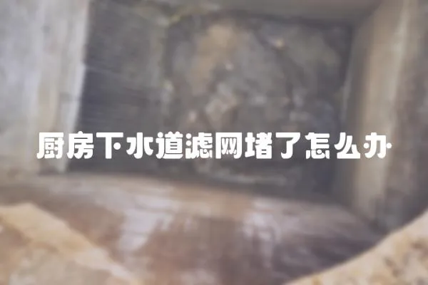 廚房下水道濾網堵了怎么辦