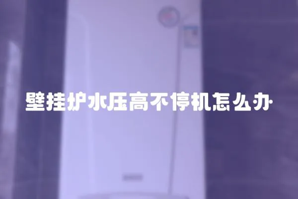 壁掛爐水壓高不停機怎么辦
