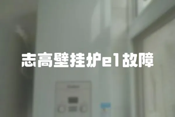志高壁掛爐e1故障