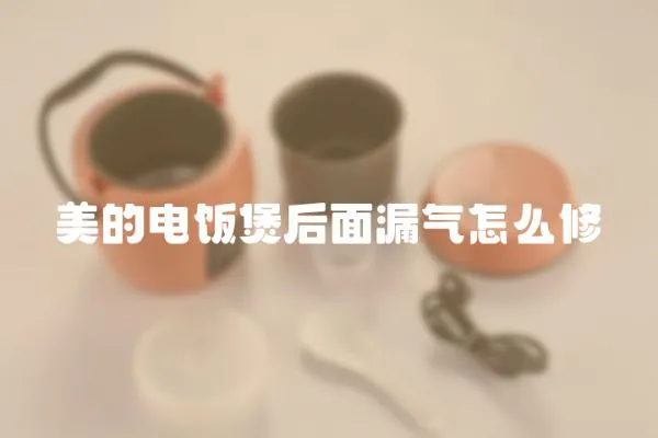 美的電飯煲后面漏氣怎么修