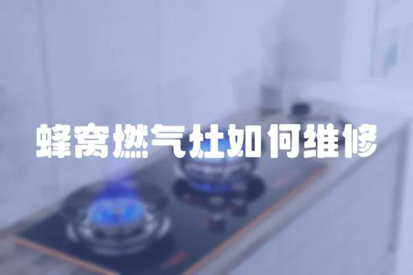 蜂窩燃?xì)庠钊绾尉S修