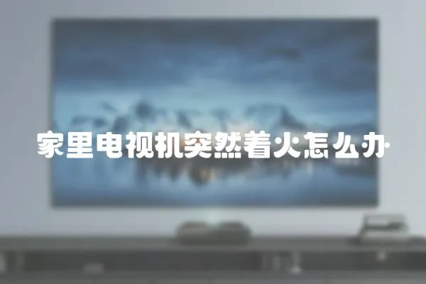 家里電視機(jī)突然著火怎么辦