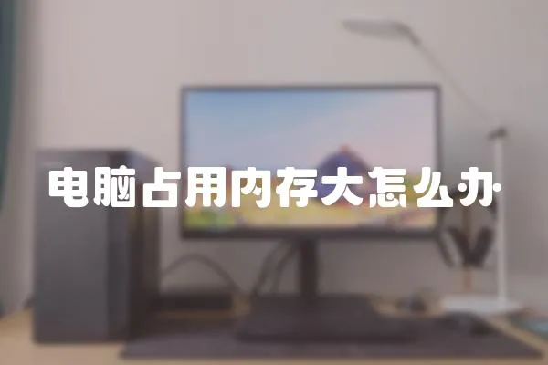 電腦占用內存大怎么辦
