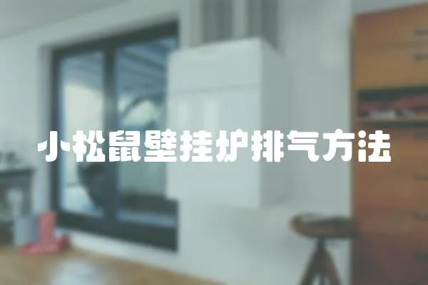 小松鼠壁掛爐排氣方法