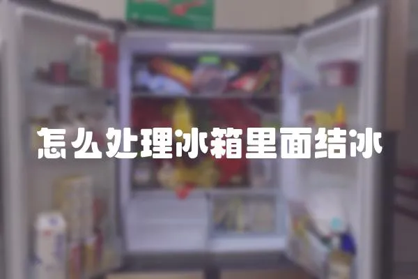 怎么處理冰箱里面結冰