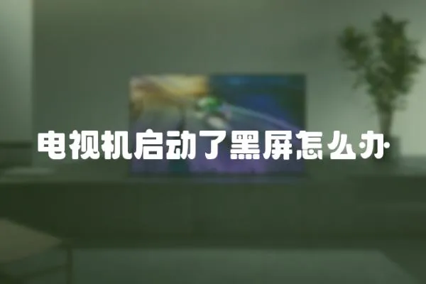電視機啟動了黑屏怎么辦