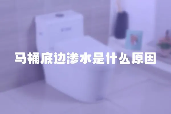 馬桶底邊滲水是什么原因