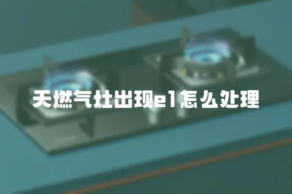 天燃氣灶出現e1怎么處理