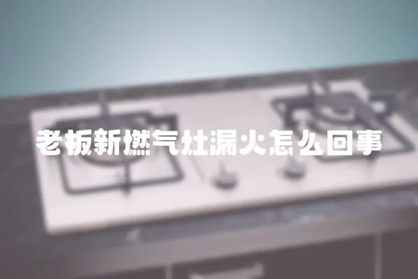 老板新燃氣灶漏火怎么回事