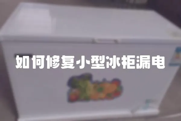 如何修復小型冰柜漏電