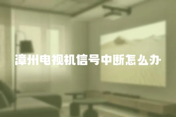 漳州電視機信號中斷怎么辦