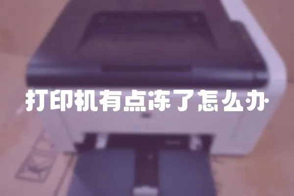 打印機(jī)有點(diǎn)凍了怎么辦