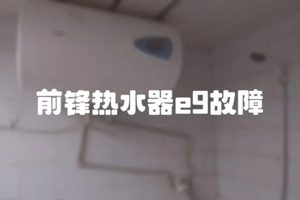 前鋒熱水器e9故障