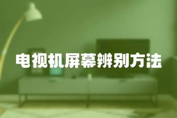 電視機屏幕辨別方法