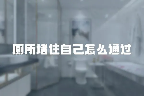 廁所堵住自己怎么通過