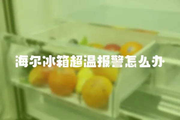 海爾冰箱超溫報警怎么辦
