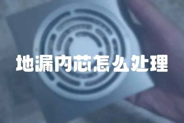 地漏內芯怎么處理