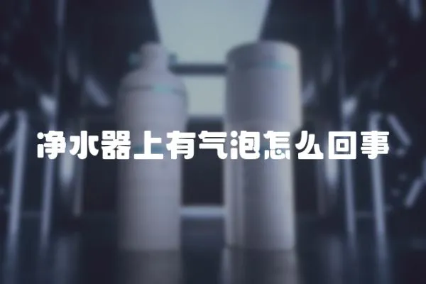 凈水器上有氣泡怎么回事