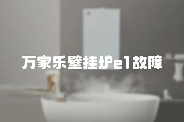 萬家樂壁掛爐e1故障