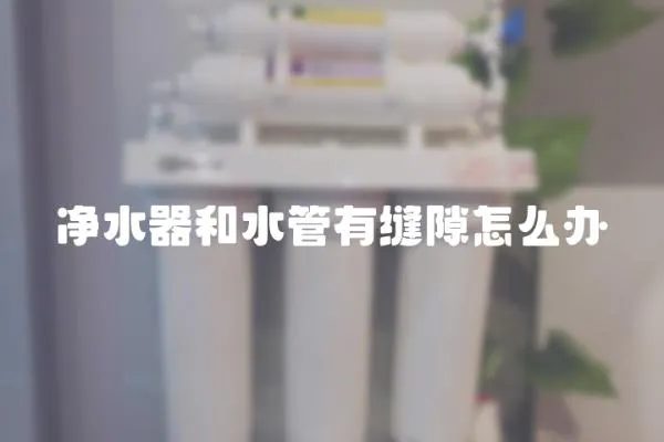 凈水器和水管有縫隙怎么辦