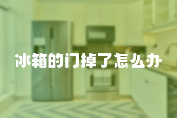 冰箱的門掉了怎么辦