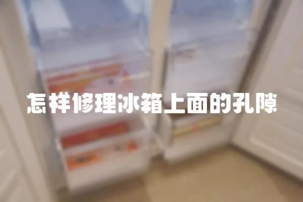 怎樣修理冰箱上面的孔隙