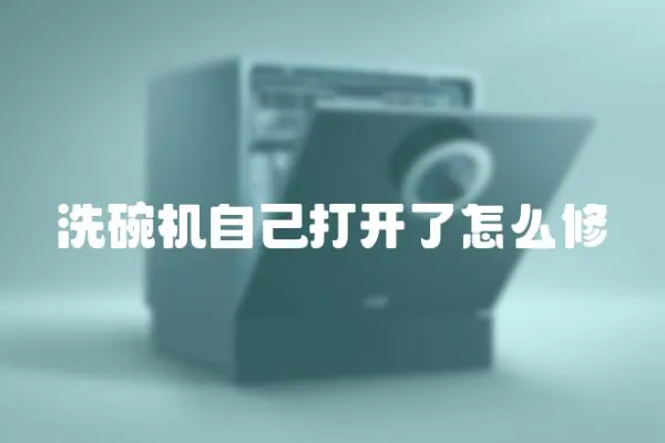 洗碗機自己打開了怎么修