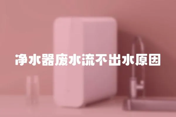 凈水器廢水流不出水原因