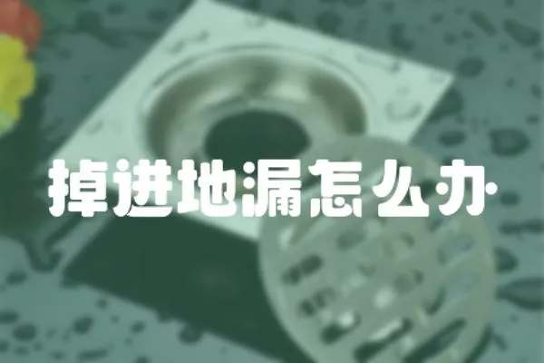 掉進地漏怎么辦