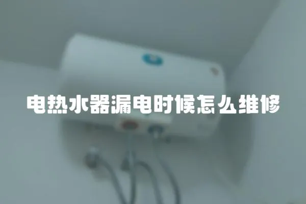 電熱水器漏電時候怎么維修