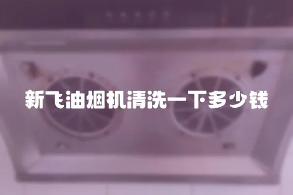 新飛油煙機清洗一下多少錢