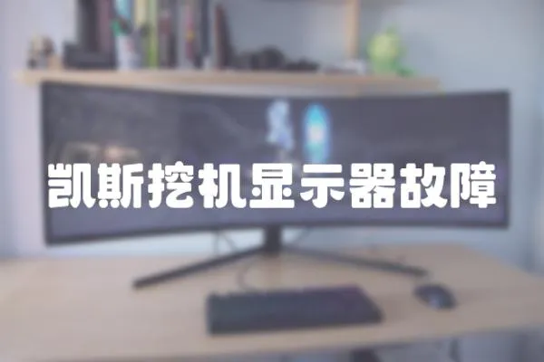 凱斯挖機(jī)顯示器故障