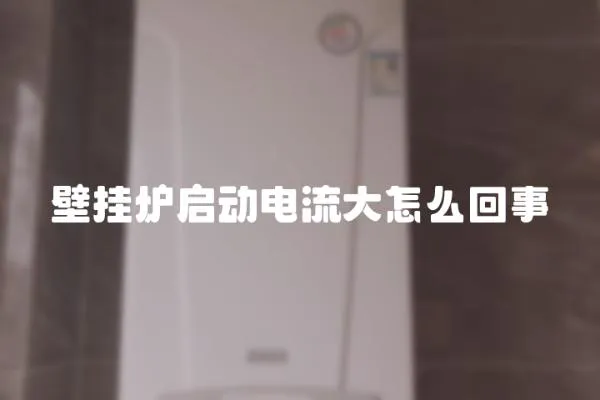 壁掛爐啟動電流大怎么回事