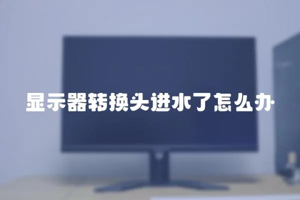 顯示器轉換頭進水了怎么辦
