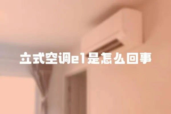 立式空調(diào)e1是怎么回事