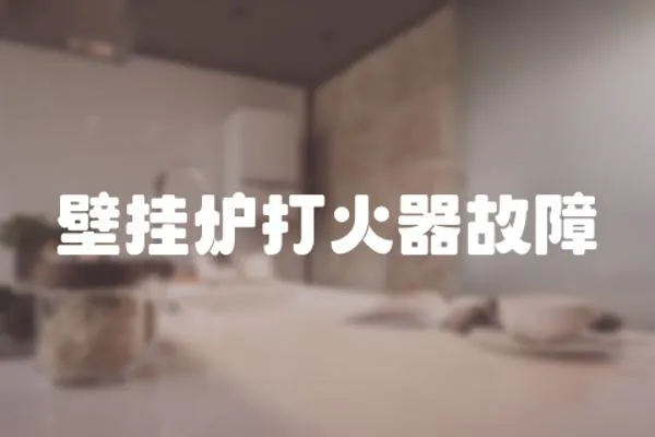 壁掛爐打火器故障