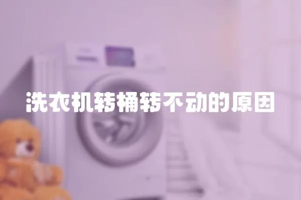 洗衣機轉桶轉不動的原因