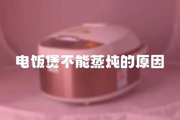 電飯煲不能蒸燉的原因