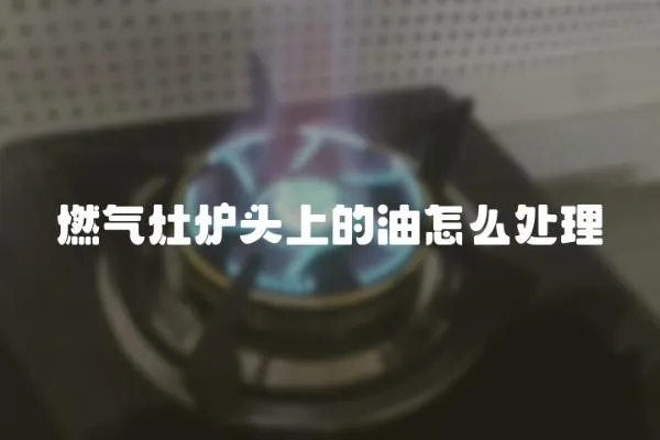 燃?xì)庠顮t頭上的油怎么處理
