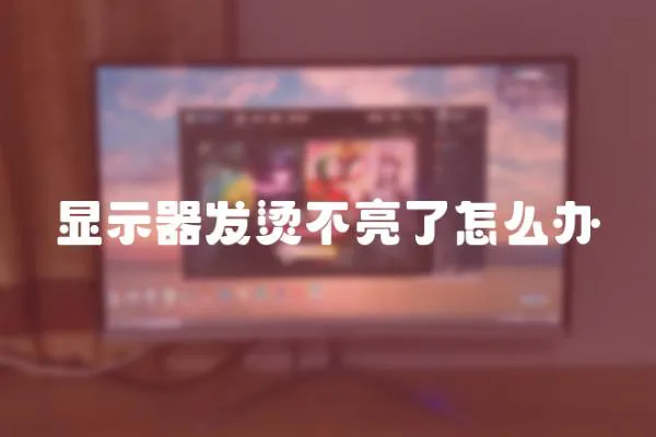 顯示器發燙不亮了怎么辦