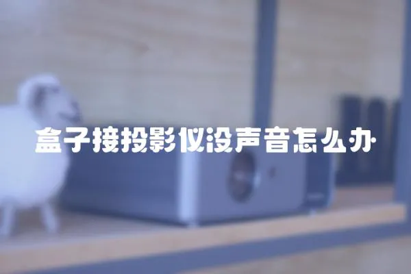 盒子接投影儀沒聲音怎么辦