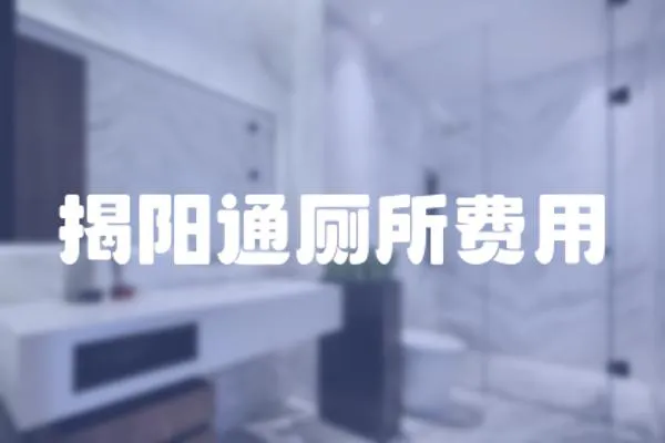 揭陽通廁所費用