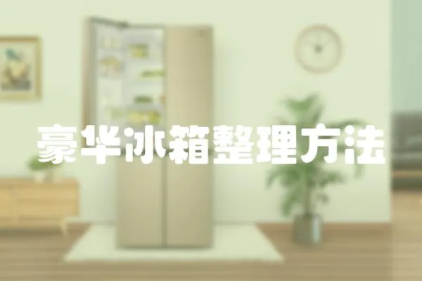 豪華冰箱整理方法