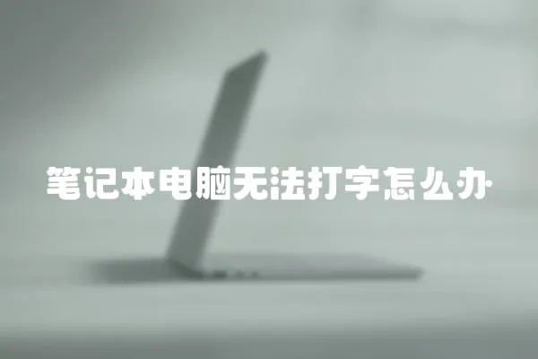 筆記本電腦無法打字怎么辦