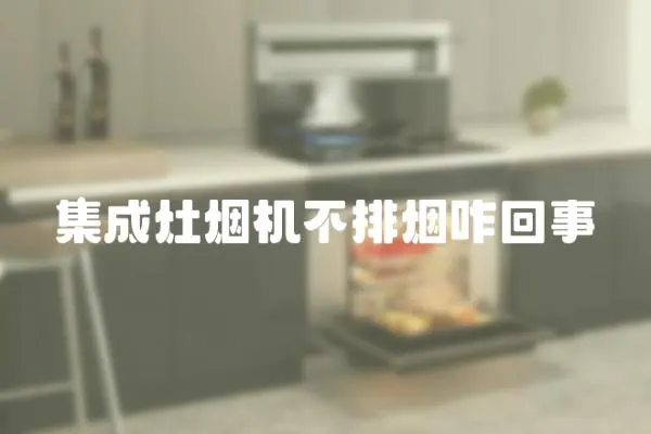 集成灶煙機(jī)不排煙咋回事